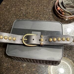 Black studded belt
